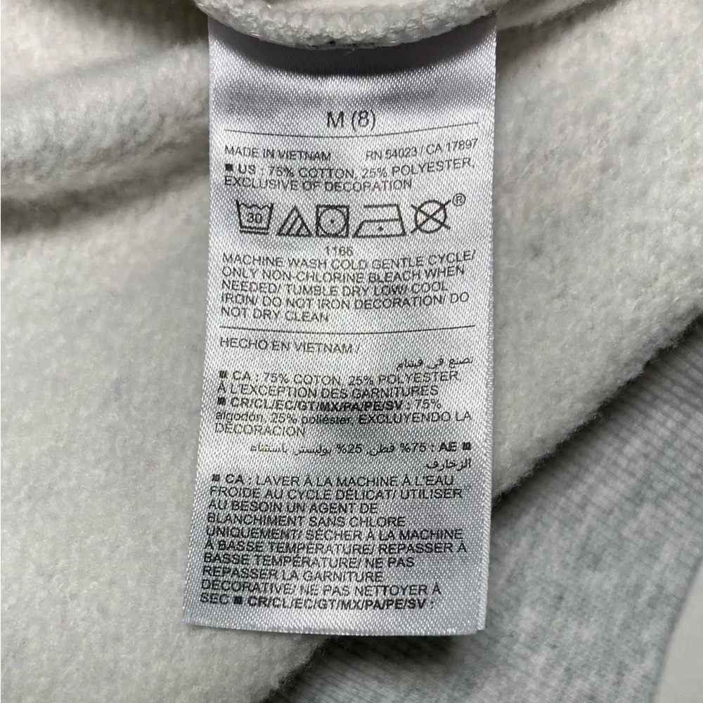 Old Navy 🟣 Size Girls Medium (8) Girl Power Oversized Crew-Neck Sweatshirt